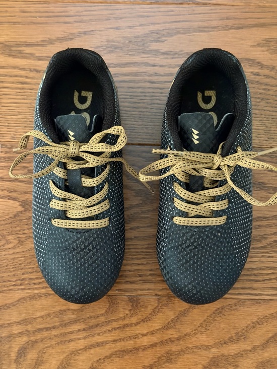DSG Other - DSG Soccer Cleats - Black with Gold Laces - Size 10